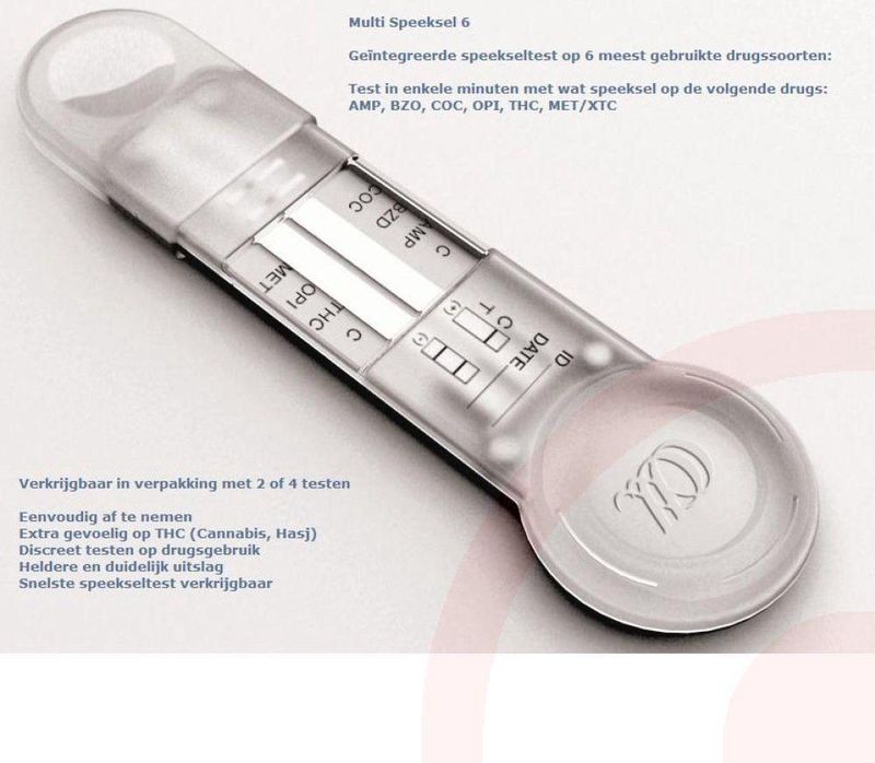 Testjezelf.nu -Multi Speeksel 6 Drugtest Kit - 2 stuks