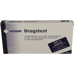 Testjezelf.nu - Drugs Multi 12 Speekseltest - Kleurloos - Materiaal: Kunststof