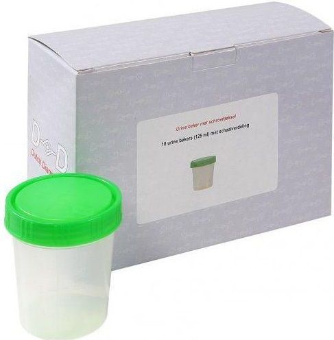 Testjezelf - Urinebeker - Lekvrij - 10 Stuks - Inhoud 125 ml