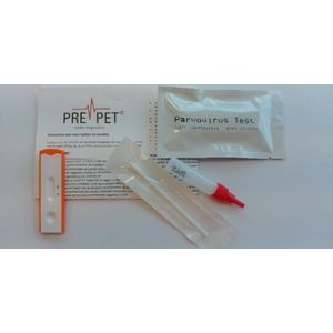 Pre-Pet - Parvovirus Test - 2 Tests - Inclusief Monsterbuisjes en Wattenstokjes