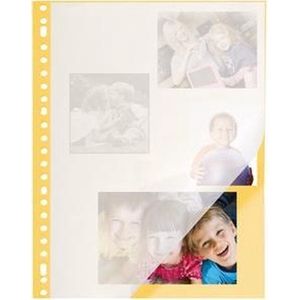 Kangaro fotointerieur - 23-rings - 15 vel - fotokarton goud - K-6618