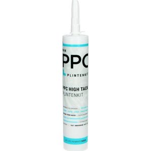 PPC High Tack Plintenkit 290ml - Montagekit voor Alle Ondergronden - Wit