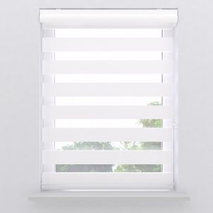 Pure Living - Duo Rolgordijn - Wit - Lichtdoorlatend - 60x130 cm