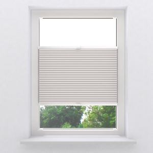 SOLUNA Klemplissé top-down & bottom-up duo lichtdoorlatend en verduisterend wit/wit 60x130 cm kopen