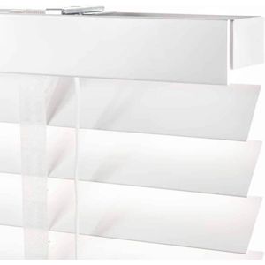 Dutchblinds Houten Jaloezieën 50mm - Wit - 40 x 175 cm - Raamdecoratie op maat
