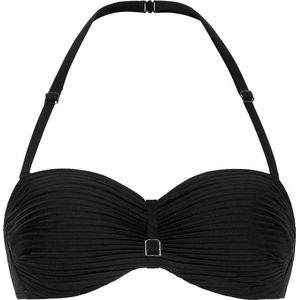 CYELL Bandeau Bikinitop - Zwart - Voorgevormd - Afneembare Bandjes