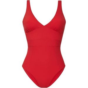 CYELL - Dames Badpak - Rood - Voorgevormde Cups - Verstelbare Schouderbandjes