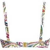 CYELL - Wajang Floral - Bikinitop - Wit - Gerecycled Stof