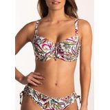 CYELL - Wajang Floral - Bikinitop - Wit - Gerecycled Stof