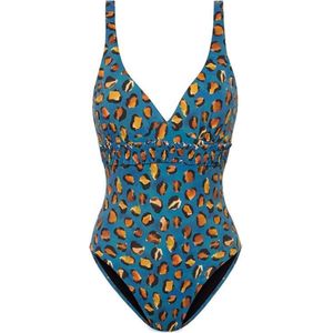 CYELL - Badpak - Pantera - Blauw Geel Oranje - Met Padding