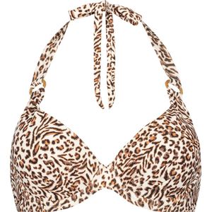 CYELL - Leopard Love - Halterbikinitop - Multicolor - Voorgevormde Cups