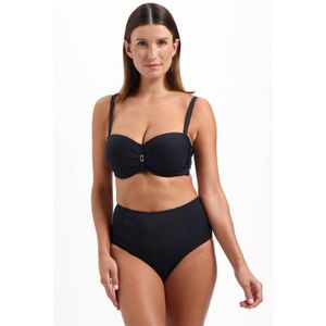 Cyell Voorgevormde Strapless Bandeau Bikinitop Zwart