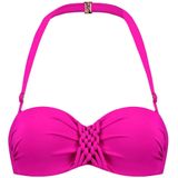 Cyell - Bandeau Bikinitop - Fuchsia - Voorgevormd - Met Softcups