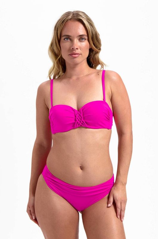 Cyell - Bandeau Bikinitop - Fuchsia - Voorgevormd - Met Softcups