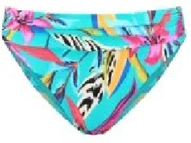 Cyell - Bikinibroekje - Turquoise/Roze - Polyamidemix