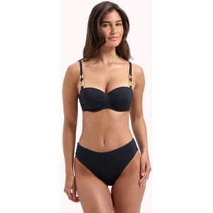 Cyell Design voorgevormde strapless bandeau bikinitop Femme Noir zwart