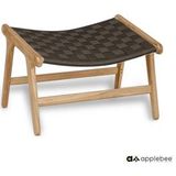 Poef Applebee Luc Ottoman Natural Charcoal 63 X 50 cm