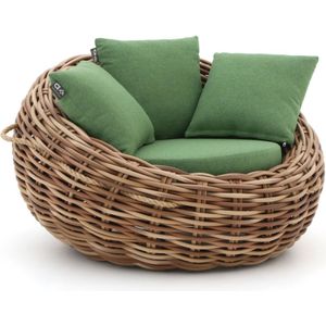 Loungestoel Applebee Cocoon Lounge Chair 130 Mocca Green