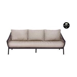 Applebee - Milou - Lounge Sofa - Aluminium - Black - Nature Grey