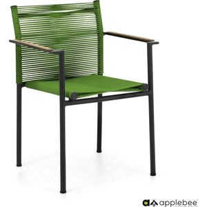 Stoel Applebee Jakarta Dining Arm Chair 56 Black Olive