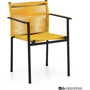 Stoel Applebee Jakarta Dining Arm Chair 56 Black Lemon