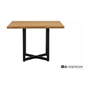 Tafel Applebee Jakarta Dining Table Natural Black 110x110 cm