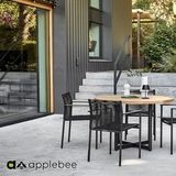 Tafel Applebee Jakarta Dining Table Natural Black 120 cm