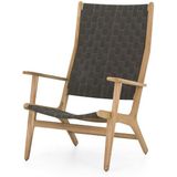 Loungestoel Applebee Luc High Back 78 Natural Charcoal