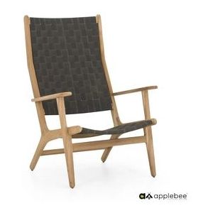 Loungestoel Applebee Luc High Back 78 Natural Charcoal