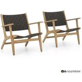 Loungestoel Applebee Luc Lounge Arm Chair 78 Natural Charcoal