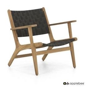 Loungestoel Applebee Luc Lounge Arm Chair 78 Natural Charcoal