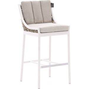Apple Bee Milou barstoel , Grijs - Antraciet,Wit - Ecru ,  Wicker  ,