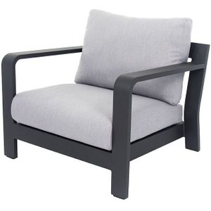 Loungestoel Applebee Delgado Lounge Chair 88 Antracite Silver Grey Light Grey