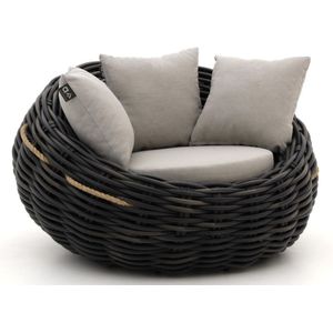Apple Bee Cocoon lounge tuinstoel , Taupe - Naturel - Bruin,Zwart ,  Wicker  ,