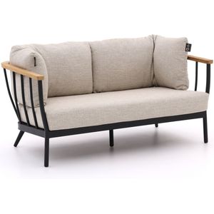 Loungebank Applebee Condor Lounge Sofa 140 Aluminium Black Natural Oak