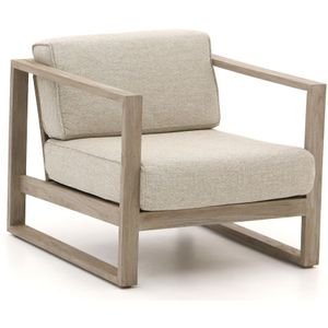 Apple Bee Antigua lounge tuinstoel , Natural Teak,Taupe - Naturel - Bruin ,  hout  ,