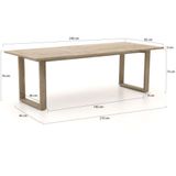 Apple Bee Antigua dining tuintafel 240x95x76cm