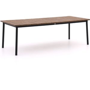 Apple Bee Milou dining tuintafel 240x100x76cm , Natural Teak,Zwart ,  Aluminium  , 240x100cm