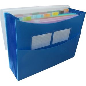 EXXO-HFP #41620 - A4 ""GROEI"" Vakkenmap - 6 Tabs & 7 Vakken - Robijn Rood - 1 stuks
