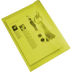 EXXO-HFP #90453 - A5 Documentenmap - Landschap model - Klitsluiting - Geel - 10 stuks (1 pak @ 10 stuks)