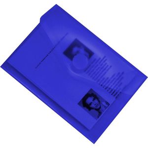 EXXO-HFP #90926 - A7 Documentenmap - Landschap model - Klitsluiting - Blauw - 10 stuks (1 pak @ 10 stuks)