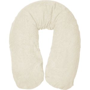 Form Fix XL Voedingskussenhoes - Body Pillow Kussensloop - Zwangerschapskussen hoes - Zijslaapkussen hoes - Badstof/Katoen Hoes - Marshmallow
