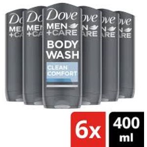 Dove Douchegel Men+care Clean Comfort Voordeelverpakking 6 x 400 ml