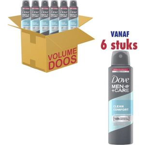 Dove Men + Care - Clean Comfort - Deodorant Spray - 6 x 250 ml