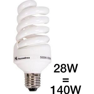 Falcon Eyes - Spiraallamp - 28W - E27 - Kleurtemperatuur 5400-5600K