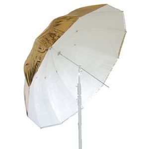 Falcon Eyes - Paraplu 5 in 1 - 216 cm - Diffuus Wit - Zilver - Goud