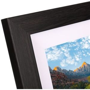 Frameo - HF-101WB - Digitale Fotolijst - Bruin/Wit - 10.1 Inch