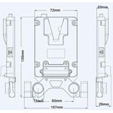 Rolux mini v-mount battery plate rl-ac13s