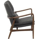 Chair Pols Potten Peggy Fabric Rough Grey