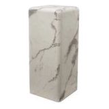 Pillar Pols Potten Marble Look White Medium